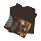 Butterfly Sunface T‑Shirt — Surreal Portrait Art Tee