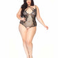Afterglow Lace Halter Teddy