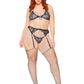 Love to Love Rhinestone Lace Bra Set