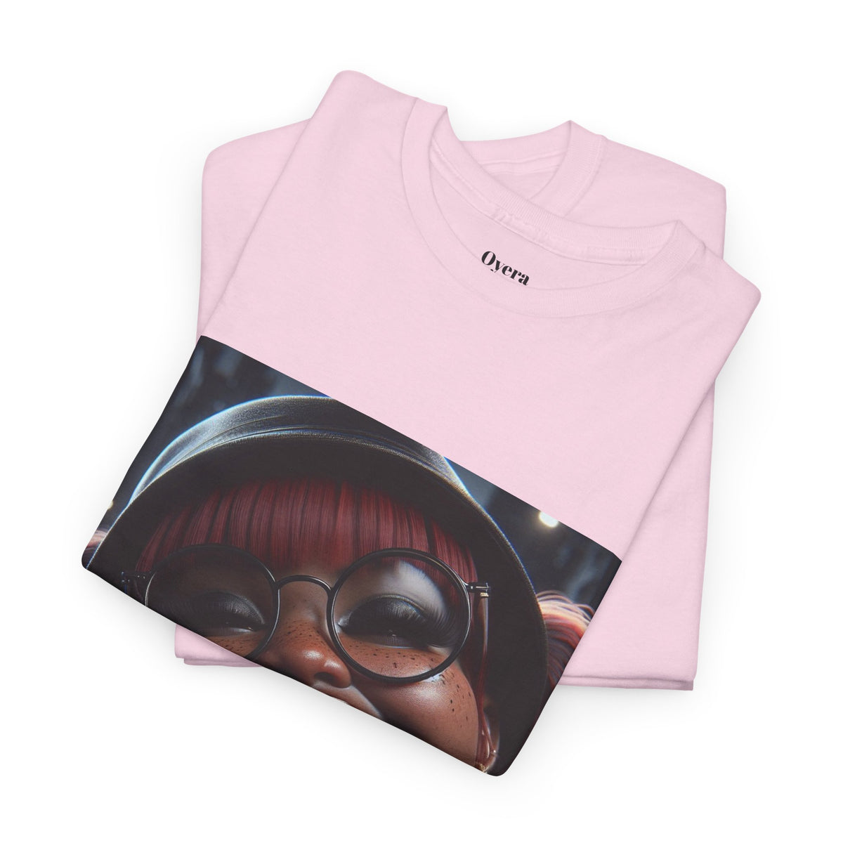 Graphic Tee — Smiling Afro Girl Portrait Shirt