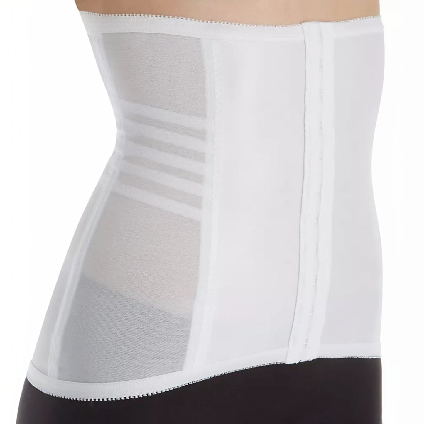 Shapette Powermesh Satin Panel Waist Cincher