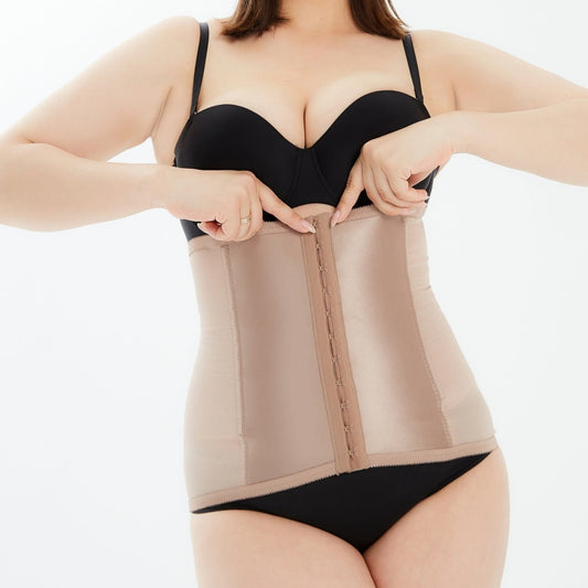Shapette Powermesh Satin Panel Waist Cincher