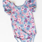 Love Blooms S/S Flutter Sleeve Leotard