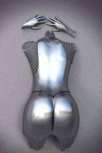 Metal Statue Art Canvas V2