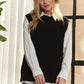 Round Neck Vest with Slight Open Back