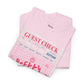 Pretty Curvy Girl Tee — Pink Guest Check Graphic Shirt