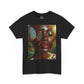 Butterfly Sunface T‑Shirt — Surreal Portrait Art Tee