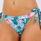 2 Piece Scenic and Floral Prints Bikini
