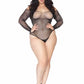 Falling 4 U Rhinestone Bodysuit