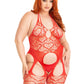 Love Hangover Heart Net Bodystocking