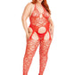 Love Hangover Heart Net Bodystocking