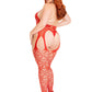 Love Hangover Heart Net Bodystocking
