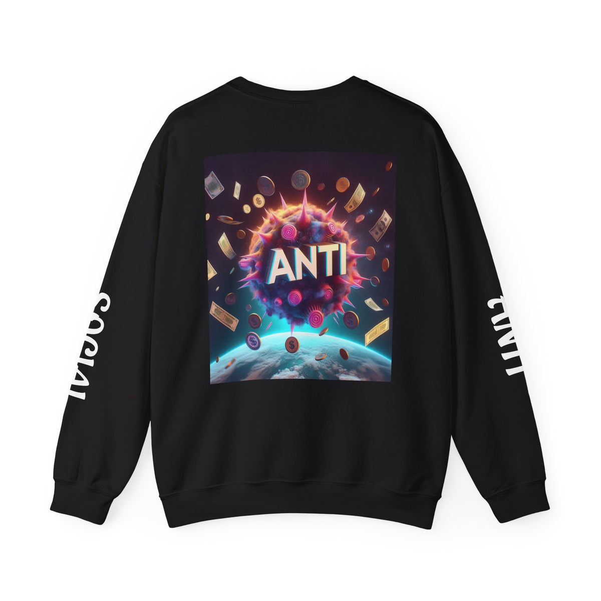 “Anti Social” Heavy Blend™ Crewneck Sweatshirt