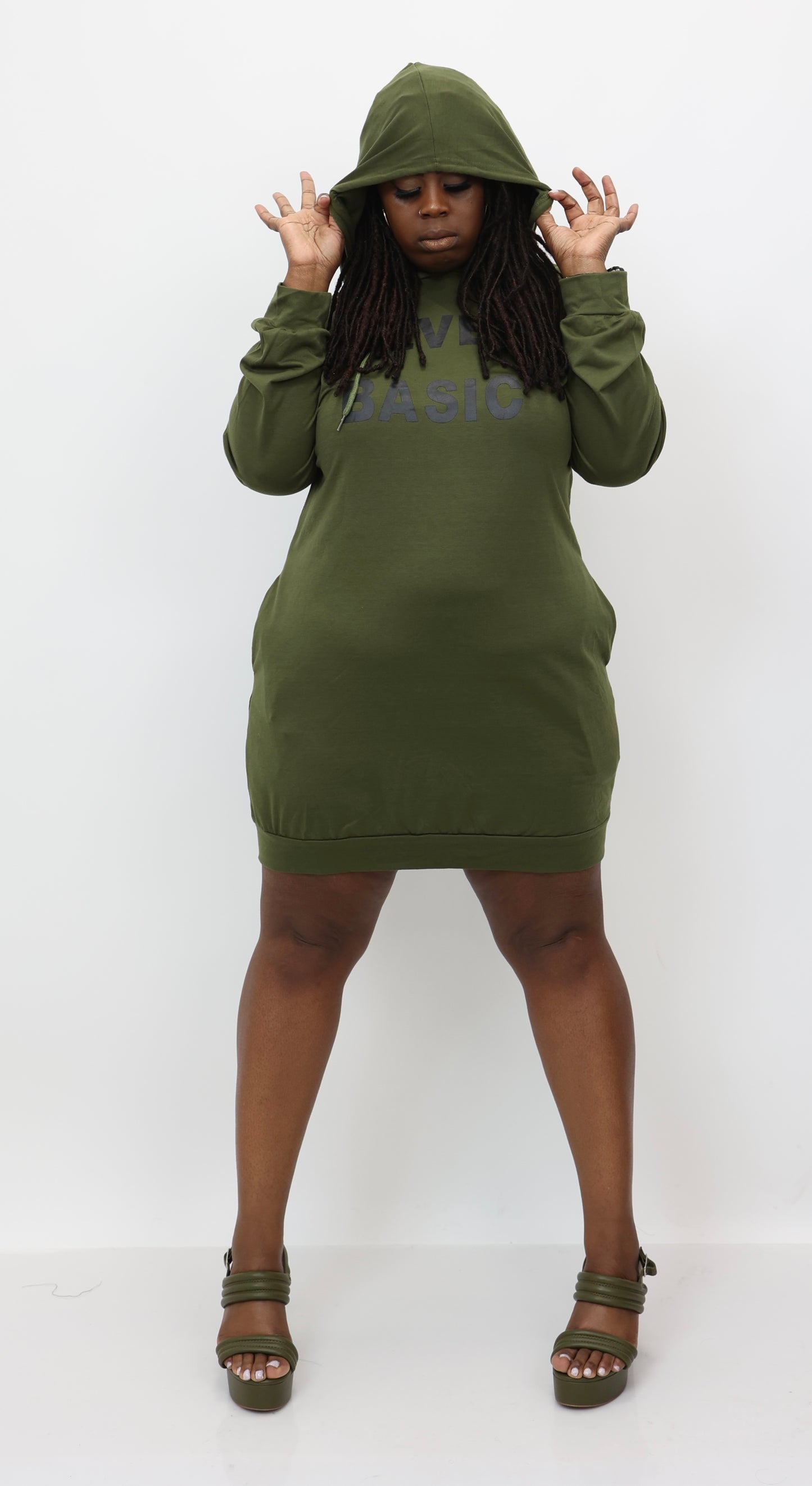 “Hot Girl Hoodies” Sweater Dress