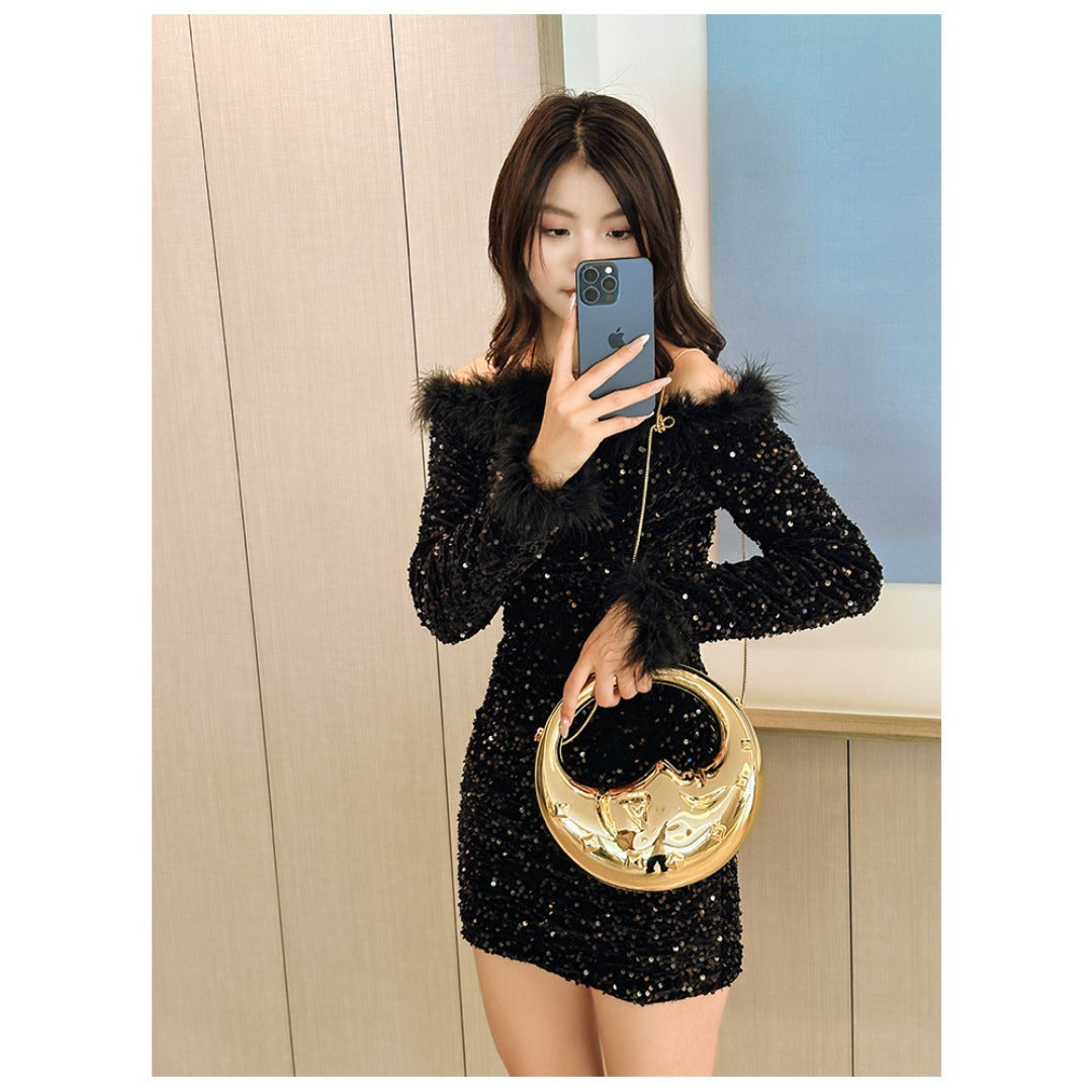 Acrylic Moon Shaped Bag