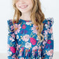 Vintage Garden Ruffle Twirl Dress