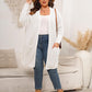 Open Front Cardigan With Pockets