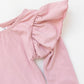 Vintage Pink L/S Flutter Sleeve Leotard