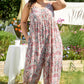 Paisley Print Sleeveless V Neck Jogger Jumpsuit