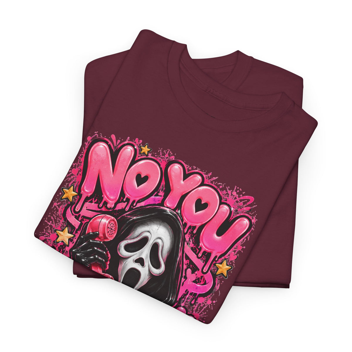 “No You Hang Up” Ghost Face Graphic Tee