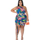 “Club Nights” Single Shoulder Hollow Out Mini Dress
