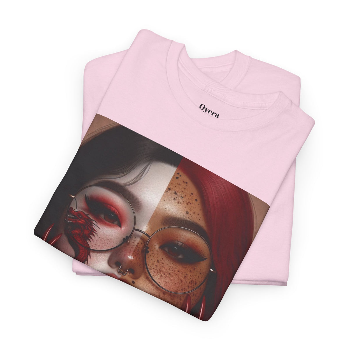 Surreal Split Face Art T-Shirt