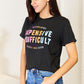 “Expensive & Difficult” Graphic Cuffed Sleeve T-Shirt