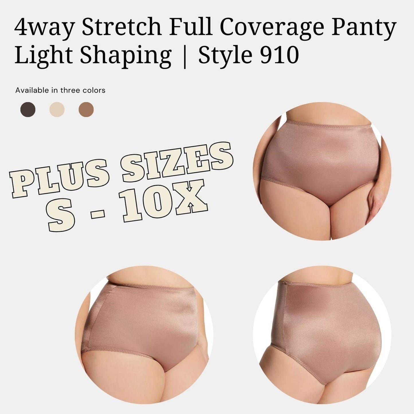 4way Stretch Full Coverage Panty, Light Shaping