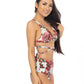 ROSE HALTER WRAP TOP BIKINI SET