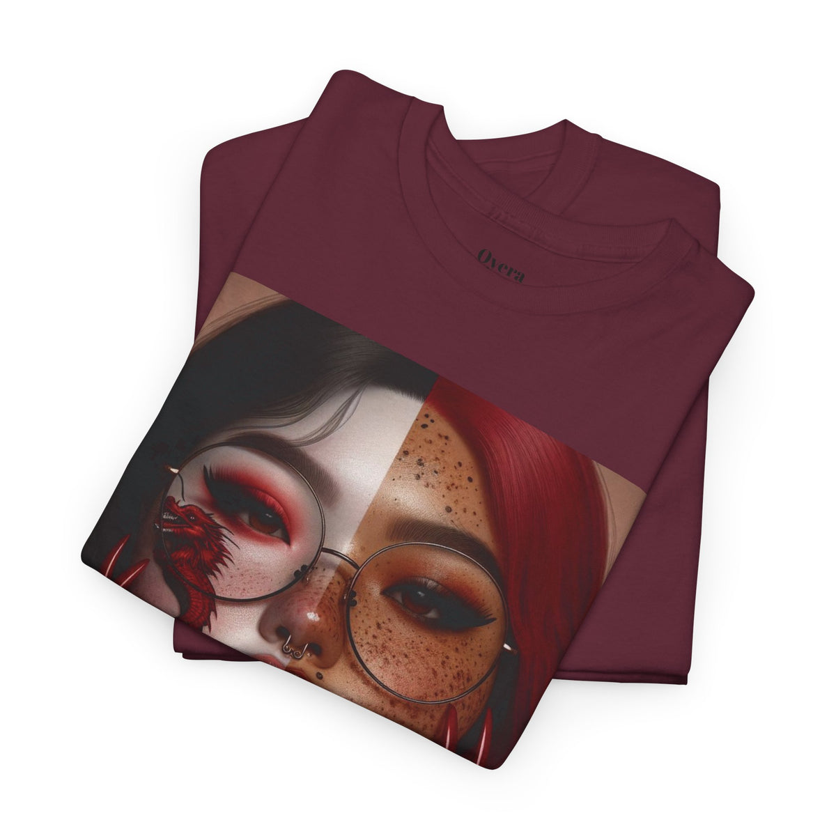 Surreal Split Face Art T-Shirt