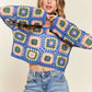 Multicolor Crochet Crop Top