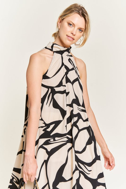 “Resort Vibes” Halter Sundress