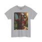 Butterfly Sunface T‑Shirt — Surreal Portrait Art Tee