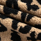 Khaki Leopard Sherpa Button Front Collared Vest Jacket