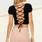 “Daydream” Lace-Up Top