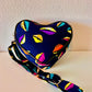 Asya Kente Heart Shaped Crossbody Bag