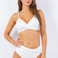 2 Piece Rouched Top and Bottom High Waist Bikini