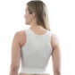 Front Closure Back Support Long Line Bra - White