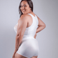 Front Closure Back Support Long Line Bra - White