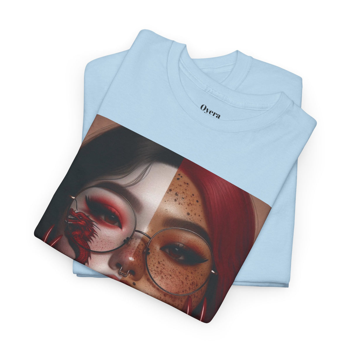 Surreal Split Face Art T-Shirt