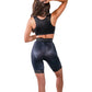 High Waist Light Shaping Bike Short | Satin 4-Way Stretch with Built-In Panty