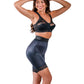 High Waist Light Shaping Bike Short | Satin 4-Way Stretch with Built-In Panty