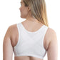 Front Closure Back Support Bandeau Bra - White