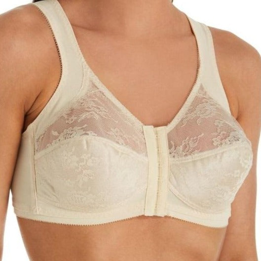Front Closure Back Support Bandeau Bra - Blush