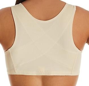 Front Closure Back Support Bandeau Bra - Blush
