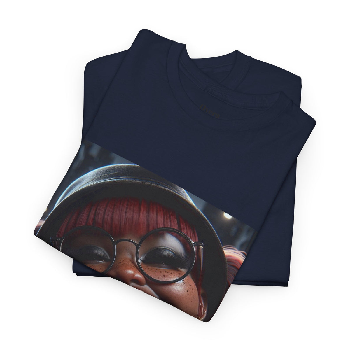 Graphic Tee — Smiling Afro Girl Portrait Shirt
