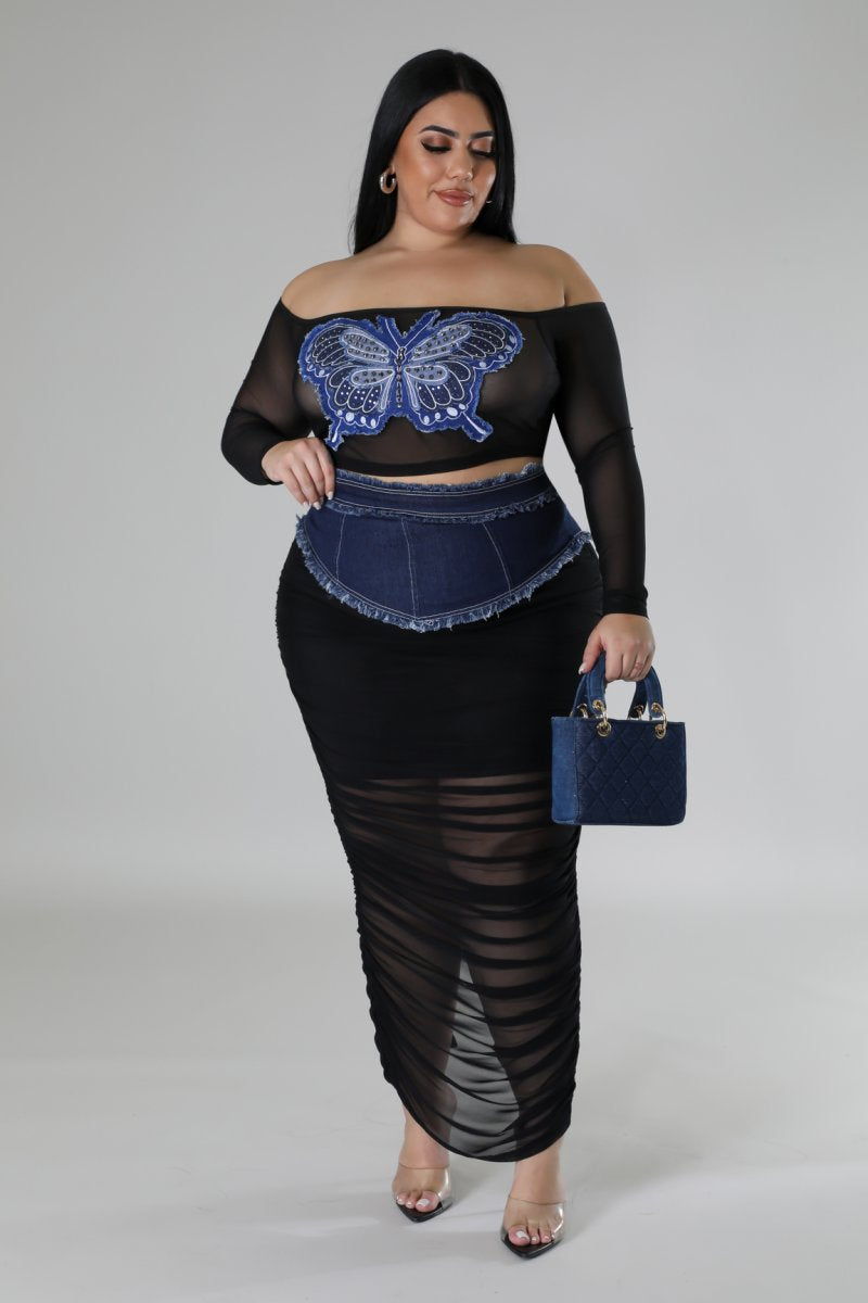 “Butterfly Love” Skirt Set