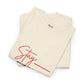 Stay the Topic T-Shirt — Minimalist Script & Bold Text Tee