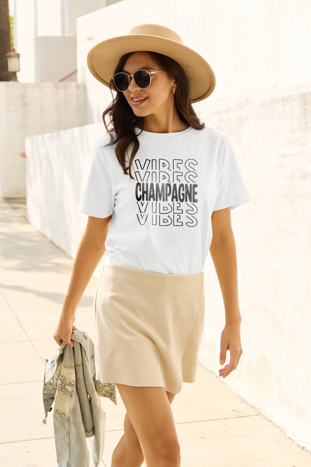 “CHAMPAGNE VIBES” Short Sleeve T-Shirt