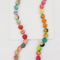 Long Single Strand Multi Color Bead Necklace